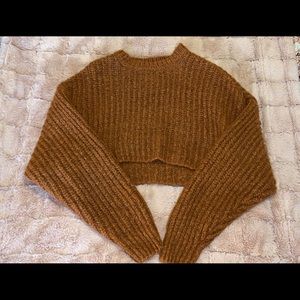Brown Cropped Sweater